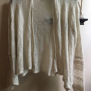 American Rag open front crochet cardigan
